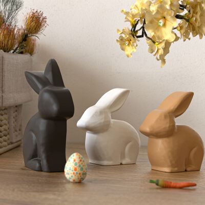 Easter Half Dimensional Rabbit Silicone Mold DIY Aromatherapy Candle Gift Rabbit Ornament Mold