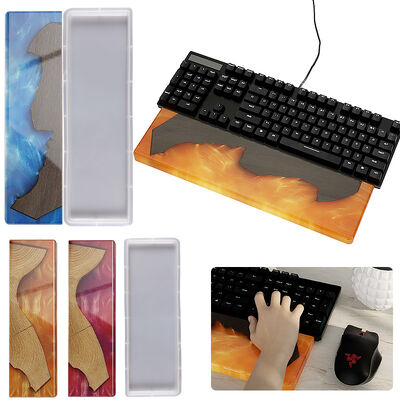 DIY Crystal Dropper Mechanical Keyboard Resin Hand Support Palm Support Wrist Support Rectangular Swing Table Silicone Mold