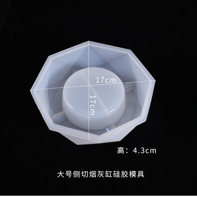 Large Crystal Resin Mirror Ashtray Silicone Mold Resin Decorative Container Smooth Surface No Polishing Manufacturer Wholesale