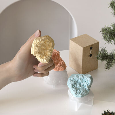 Simulation Gypsum Rock Stone Ornament Silicone Mold DIY Irregular Aromatherapy Candle Dropper Mold