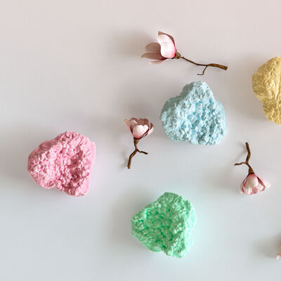 Simulation Gypsum Rock Stone Ornament Silicone Mold DIY Irregular Aromatherapy Candle Dropper Mold