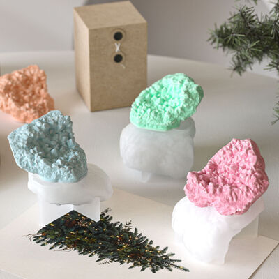 Simulation Gypsum Rock Stone Ornament Silicone Mold DIY Irregular Aromatherapy Candle Dropper Mold