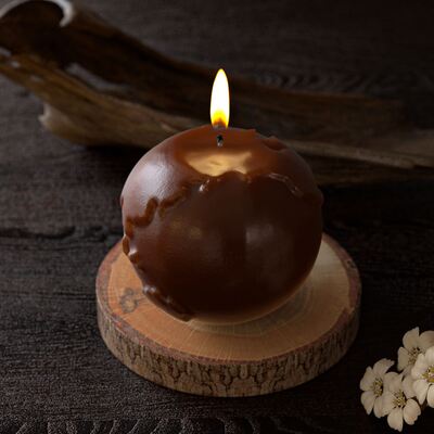 Round Scented Candle Ornament Resin Casting Mold DIY Earth Gypsum Accessory Silicone Mold Wholesale