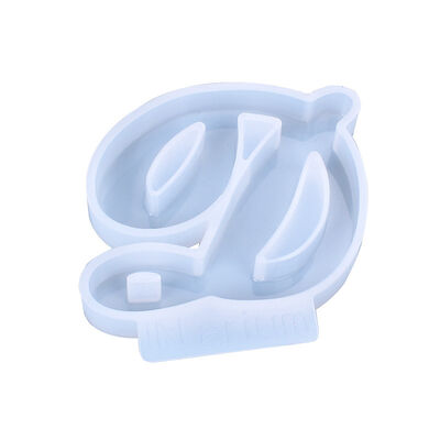 DIY Crystal Resin Mold, Irregular Shape 26-letter Pendant Accessory Silicone Mold