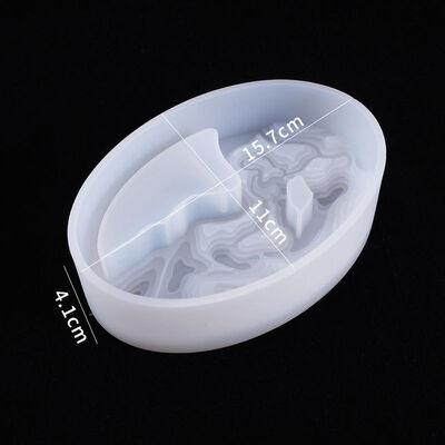DIY Crystal Dropper Mold, Elliptical Terraced Pot Mold, Table Decoration, Silicone Mold