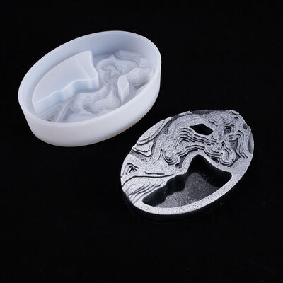 DIY Crystal Dropper Mold, Elliptical Terraced Pot Mold, Table Decoration, Silicone Mold