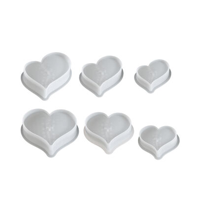 Halloween Resin Mirror Decoration Ornament Injured Heart Dropper Glue Mold DIY Love Candle Silicone Mold