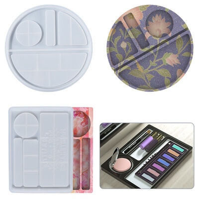 DIY Crystal Dropping Gel Mold Ashtray Meal Plate Storage Box Silicone Mold Spot Wholesale