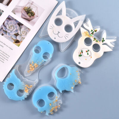 DIY Crystal Dropper Molds, Multiple Animal Fist Buckles, Defense Ornaments, Silicone Molds, Spot Wholesale