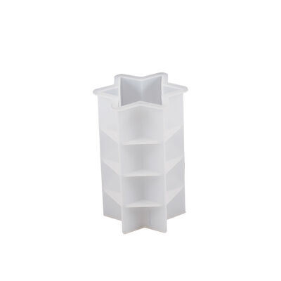 DIY Aromatherapy Gypsum Candle Table Silicone Mold Dropping Glue Hexagram Column Resin Dry Flower Jewelry Pendant Mold