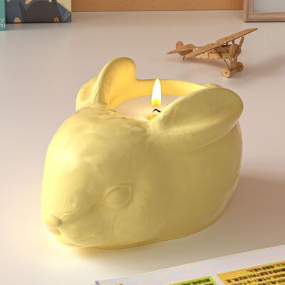 Easter Rabbit Storage Box Gypsum Silicone Mold DIY Aromatherapy Candle Cup Fragrance Stone Ornament Dropping Mold