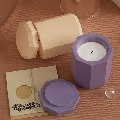 DIY Handmade Gypsum Cement Aromatherapy Candle Cup Gypsum Storage Jar Mirror Silicone Mold Creative Ornament