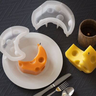DIY Crystal Dropping Gel Mirror Resin Moon Cheese Gypsum Candle Decoration Decoration Silicone Mold