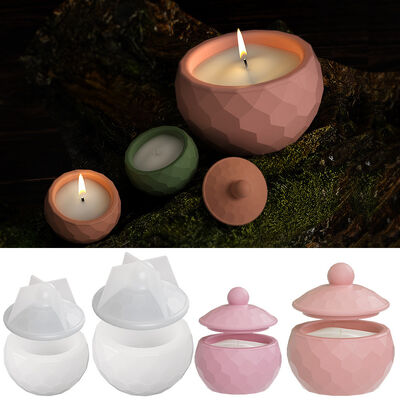 Crystal Dropper, Cement Storage Container, Potted Grinding Tool, DIY Circular Cut Candle Cup, Gypsum Ornament, Silicone Mold