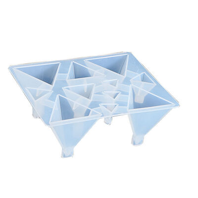 Dropping Mold, Triangular Cone Mold, Eleven Grid Connected Triangular Cone Mold, DIY Mirror Smooth Silicone Mold
