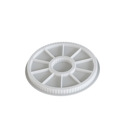 Minimalist Ins Flower Bottle Round Striped Hollow Tray Silicone Mold DIY Aromatherapy Ornament Gypsum Mold