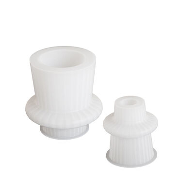 DIY Drip Glue Resin Geometric Stripe Candle Base Stand Aromatherapy Gypsum Candle Cup Candle Stand Silicone Mold