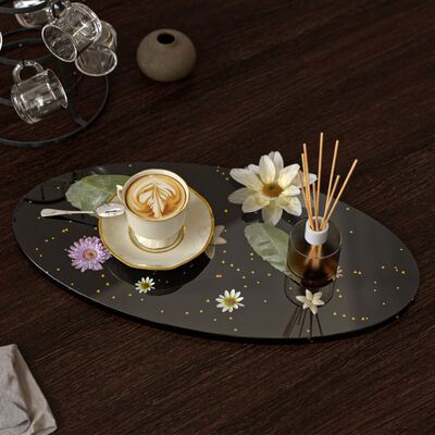 Elliptical Desk Cup Mat Silicone Mold For Dried Flower Decorations Resin Casting DIY Desk Accessories Mold