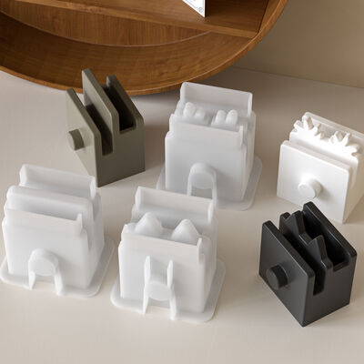 Molde de silicona multifuncional para portalápices de yeso de resina, caja de almacenamiento, tarjetero, portalentes, soporte para teléfono