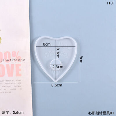 DIY Crystal Dropper Mold Homemade Tarot Card Game Heart-shaped Pointer Silicone Mold Manufacturer In Stock