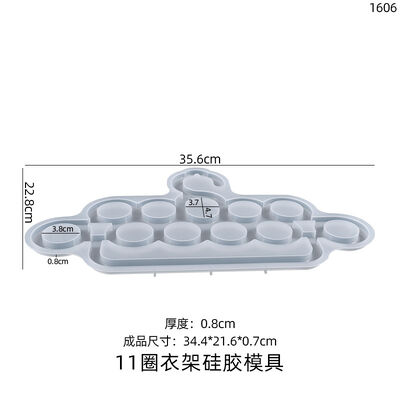 DIY Crystal Resin Mold, Scarf Hook Mold, Hanger Silicone Mold Wholesale