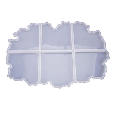 DIY Crystal Dropping Glue Mold Irregular Platform Splicing Cup Mat Multiple Jewelry Ornament Decoration Silicone Mold