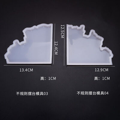DIY Crystal Dropping Glue Mold Irregular Platform Splicing Cup Mat Multiple Jewelry Ornament Decoration Silicone Mold