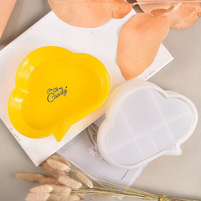 DIY Drip Glue Round Plate Mold Plate Mold Cloud Round Square Storage Tray Silicone Mold