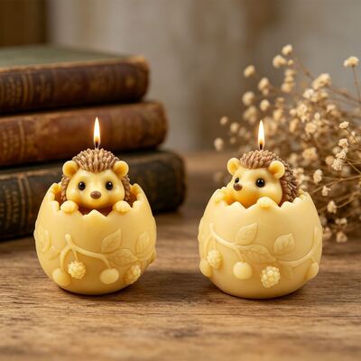 Hatching Hedgehog Aroma Candle Silicone Mold DIY Cartoon Gypsum Sculpture Resin Pouring Mold
