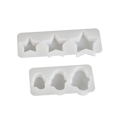 DIY Crystal Dropper Glue Triple Cloud Pentagram Candle Decoration Ornament Aromatherapy Gypsum Silicone Mold