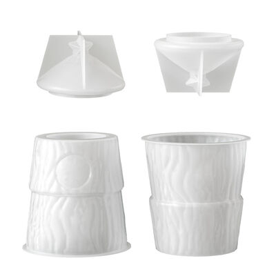 Cross Border New Product Star Christmas Tree Elk Pattern Storage Can Candle Cup Ornament Container Silicone Mold