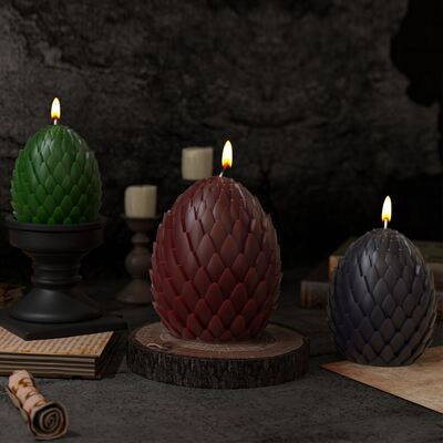 3D 3D Dragon Scale Pattern Dragon Egg Candle Silicone Mold Dark Wind DIY Aromatherapy Gypsum Pendant Dropping Mold