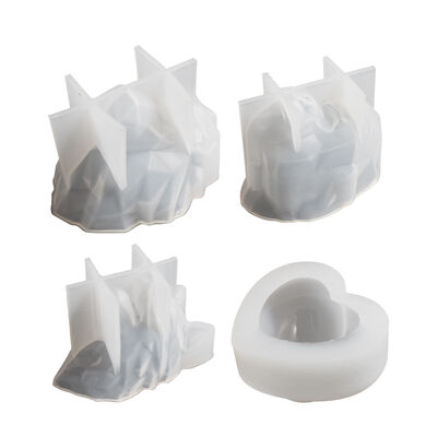 DIY Cut Lion Wolf Head Chimpanzee Love Candle Ornament Aromatherapy Gypsum Silicone Mold Wholesale