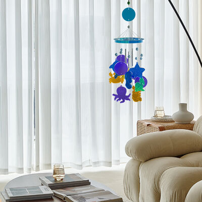DIY Crystal Resin Pendant Mold, Ocean-themed Snail And Lizard Wind Chime Pendant Silicone Mold
