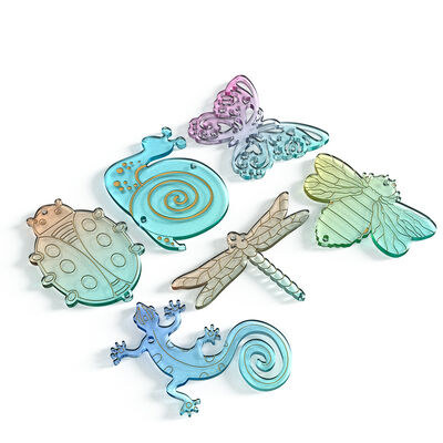 DIY Crystal Resin Pendant Mold, Ocean-themed Snail And Lizard Wind Chime Pendant Silicone Mold