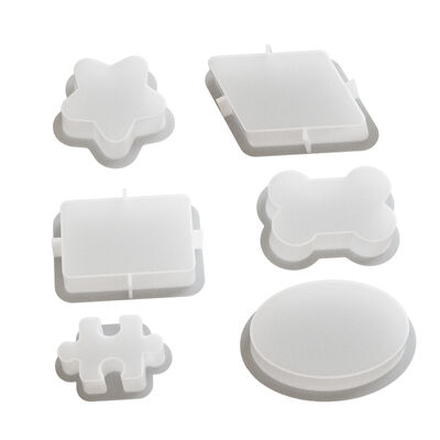 DIY Drip Glue Mold Elliptical Bone Puzzle Star Quadrilateral Rectangular Candle Fragrance Stone Soap Silicone Mold