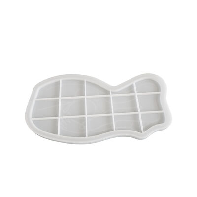 DIY Crystal Drip Glue Cement Gypsum Body Abstract Line Tray Storage Plate Dish Ornament Silicone Mold