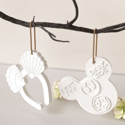 DIY Aroma Gypsum Handprint Shell Unicorn Bear Head Hanging Tag Pendant Keychain Silicone Mold