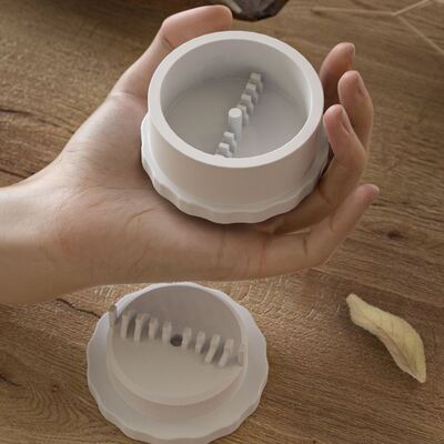 Minimalist Incense Burner Mold, Gypsum And Cement, Silicone DIY Grass And Leaf Grinder Mold