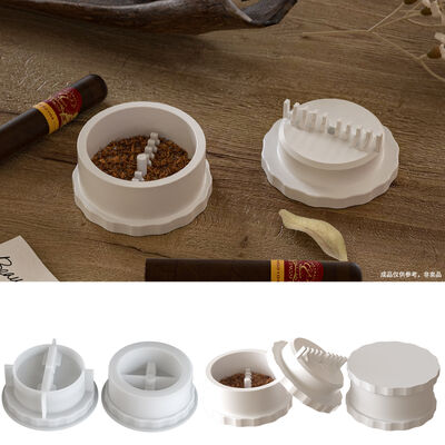Minimalist Incense Burner Mold, Gypsum And Cement, Silicone DIY Grass And Leaf Grinder Mold