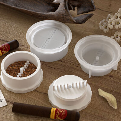 Minimalist Incense Burner Mold, Gypsum And Cement, Silicone DIY Grass And Leaf Grinder Mold