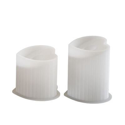 DIY Crystal Drip Glue Striped Heart-shaped Pen Holder Film Aromatherapy Gypsum Candle Stand Base Silicone Mold