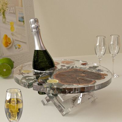 DIY Crystal Drip Coffee Table, River Table, Red Wine Bottle Holder, Desktop Decoration Ornament, Silicone Mold