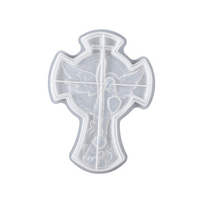 DIY Resin, Gypsum Angel, Michael Statue, Hanging Cross, Storage Dish, Silicone Mold