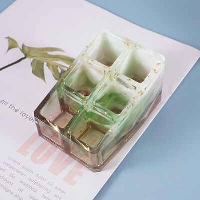 DIY Crystal Dropping Gel Mold Lipstick Storage Box Color Essence Storage Platform Decorative Mirror Silicone Mold