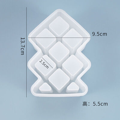 DIY Crystal Dropping Gel Mold Lipstick Storage Box Square Seven Grid Decorative Storage Silicone Mold