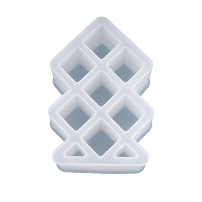 DIY Crystal Dropping Gel Mold Lipstick Storage Box Square Seven Grid Decorative Storage Silicone Mold