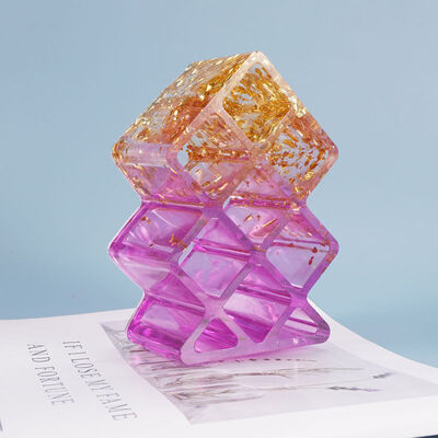 DIY Crystal Dropping Gel Mold Lipstick Storage Box Square Seven Grid Decorative Storage Silicone Mold