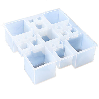 Drop Glue Mold, Cube Mold, Crystal Drop Glue, Handmade 20 Grid Connected Cube, Mirror Finish Mold