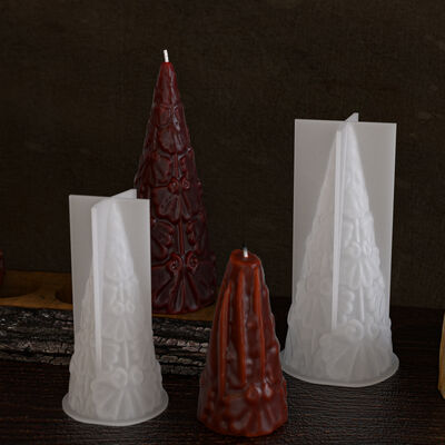 Cone Butterfly Pattern Drop Glue Mold DIY Aromatherapy Gypsum Ice Cream Tube Candle Ornament Silicone Mold
